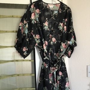 Linea Donatella Robe Cami and Shorts Sleep Set